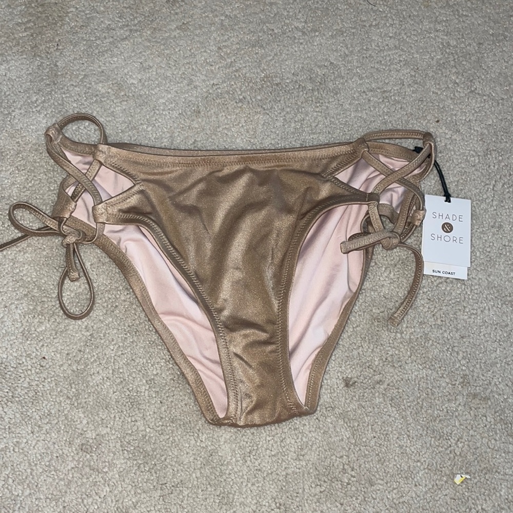 gold bikini bottoms